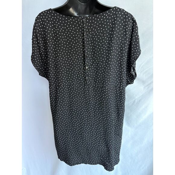 Zara Basics Polka Dot Batwing Top Size L Pinup Retro 70s 60s Closet Staple Long - Picture 5 of 10